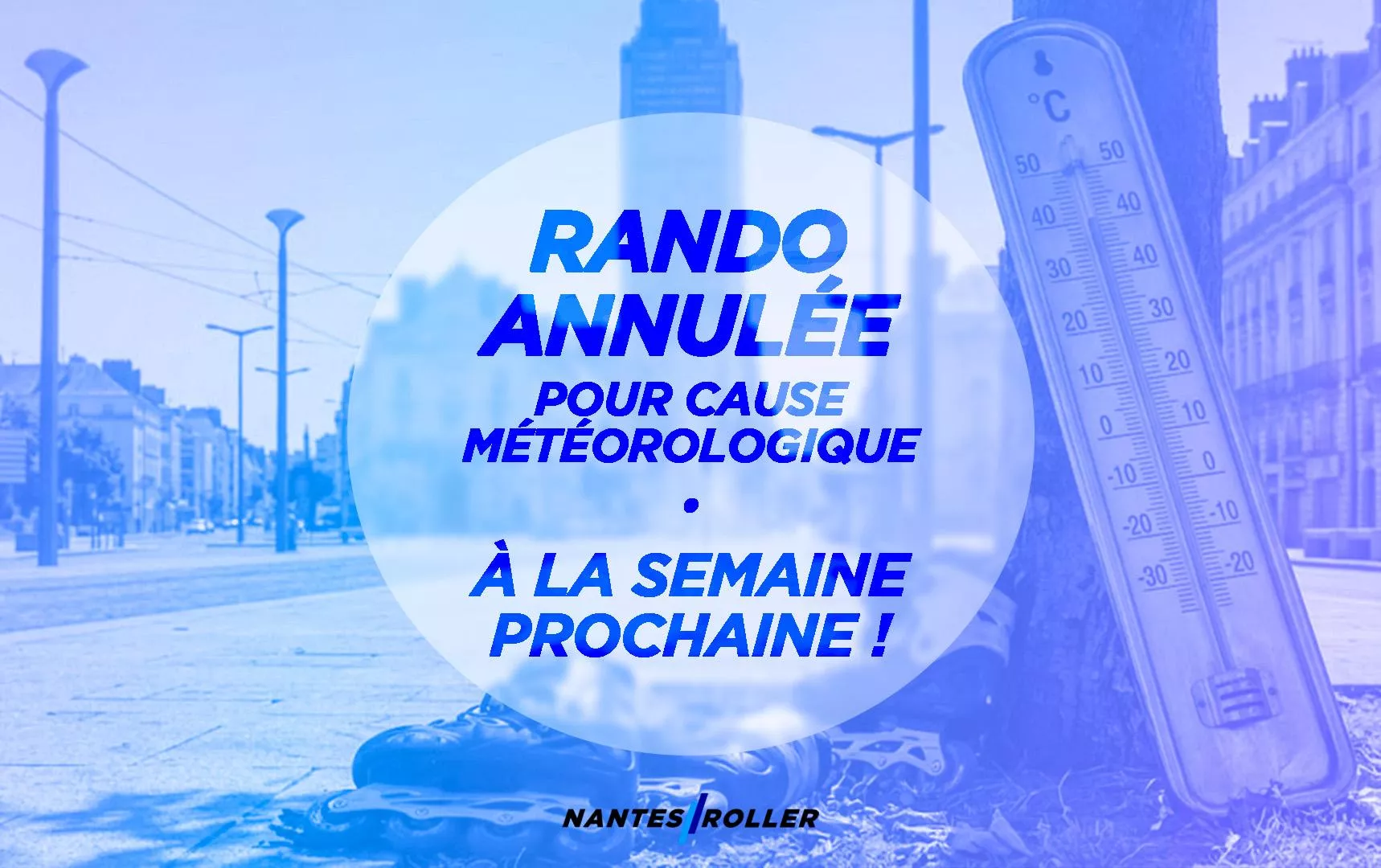 Illustration représentant l'annulation de la randonnée 
