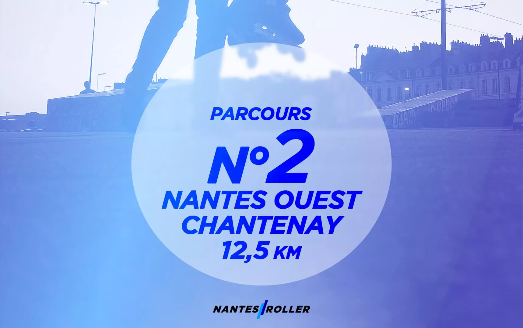 Représentation du parcours NR 02 – Nantes-Ouest – Chantenay