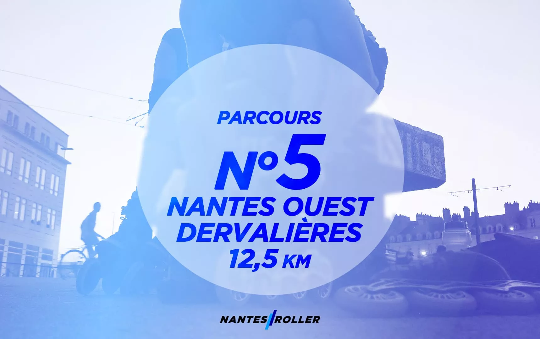 Représentation du parcours NR 05 – Nantes-Ouest – Dervalières