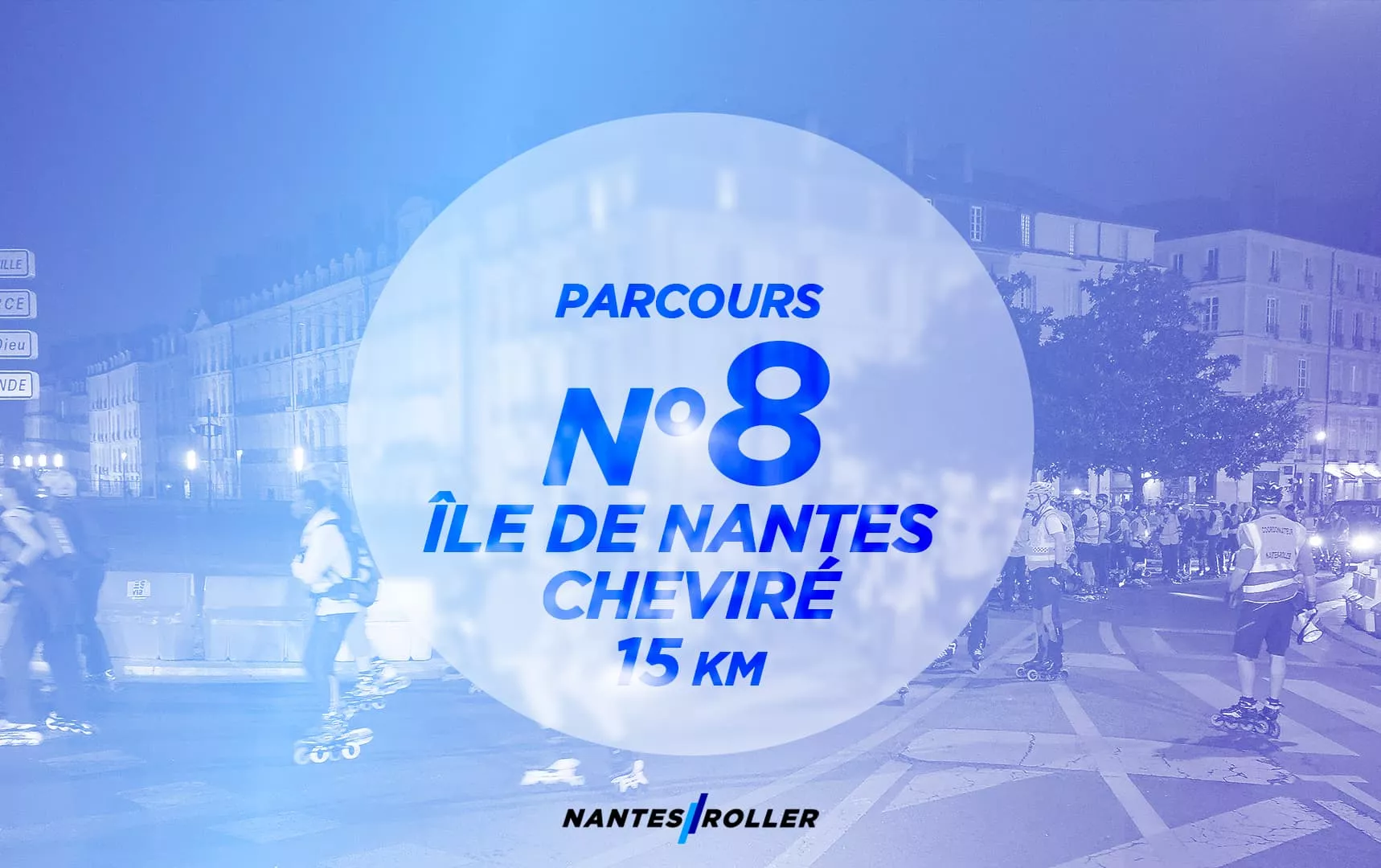 Représentation du parcours NR 08 – Île de Nantes – Cheviré