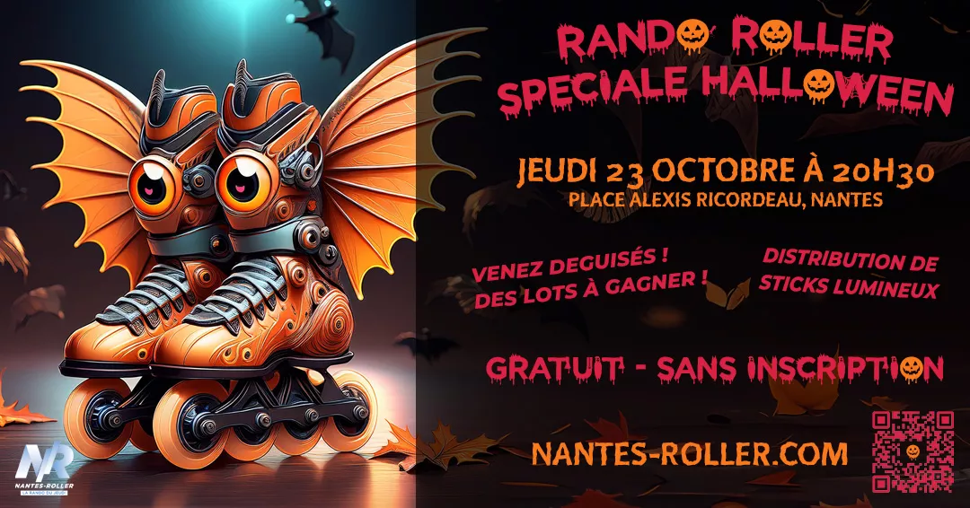 Affiche de la randonnée événementielle : Rando Roller Halloween 2025